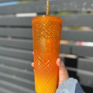 Starbucks orange ombré summer tumbler